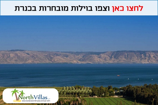 וילות בכנרת לחופשה